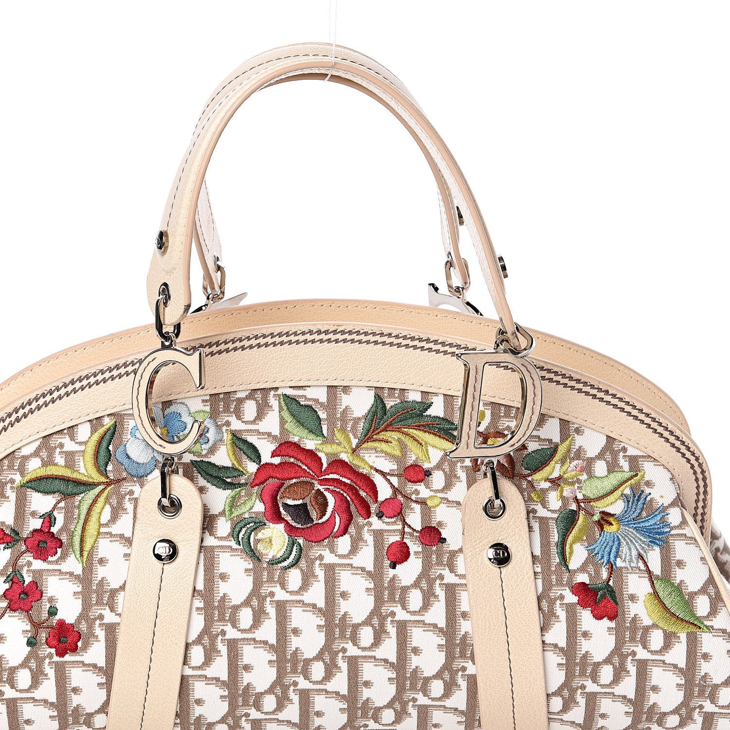 Monogram Vintage Flowers Bowler Beige