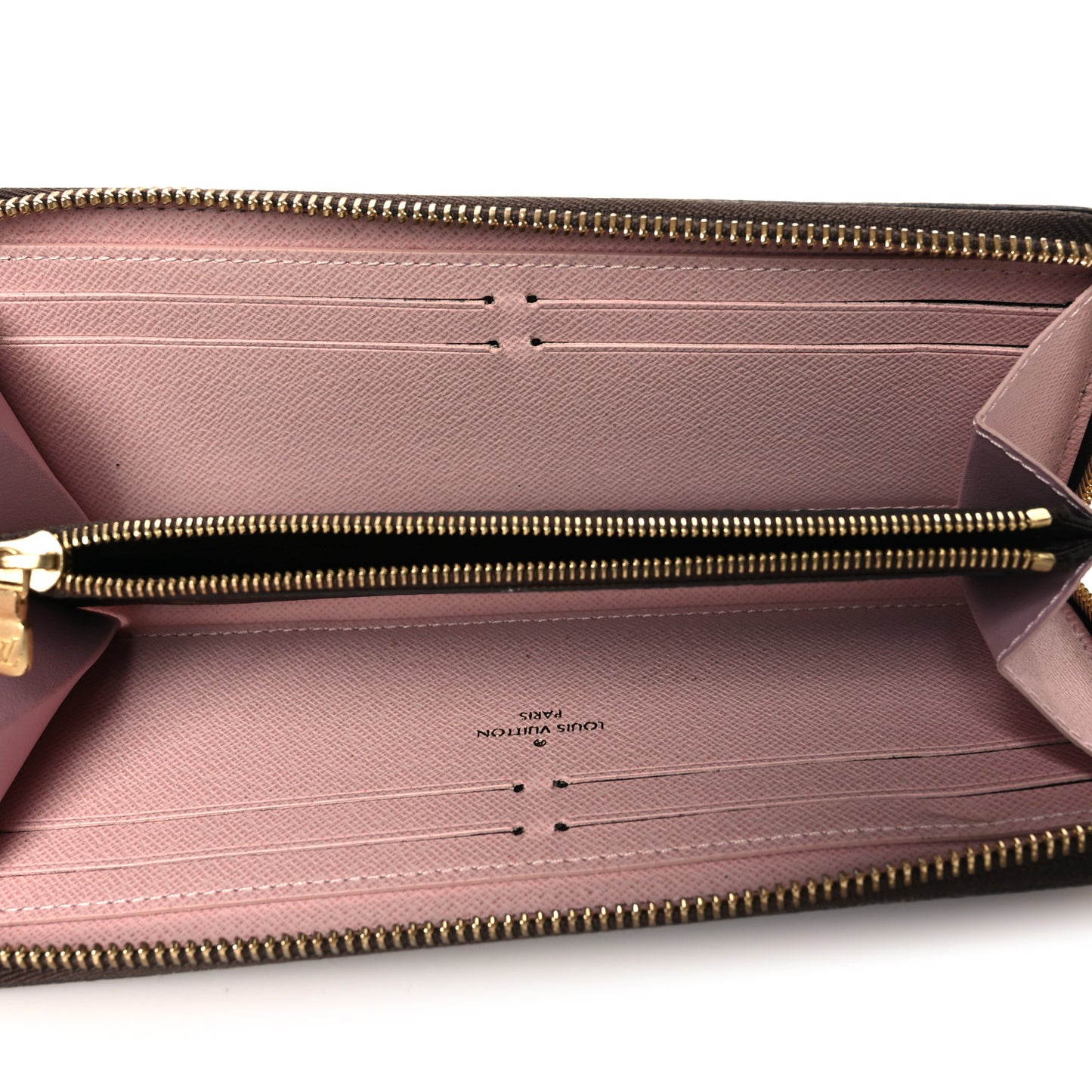 Monogram Clemence Wallet Rose Ballerine