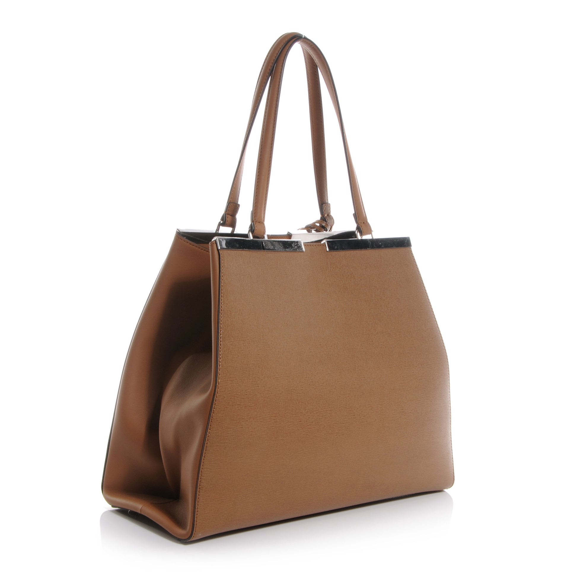 Fendi Vitello Elite Flamingo Large 3Jours Tote Orzo 3 of 8
