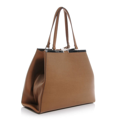 Fendi Vitello Elite Flamingo Large 3Jours Tote Orzo 3 of 8