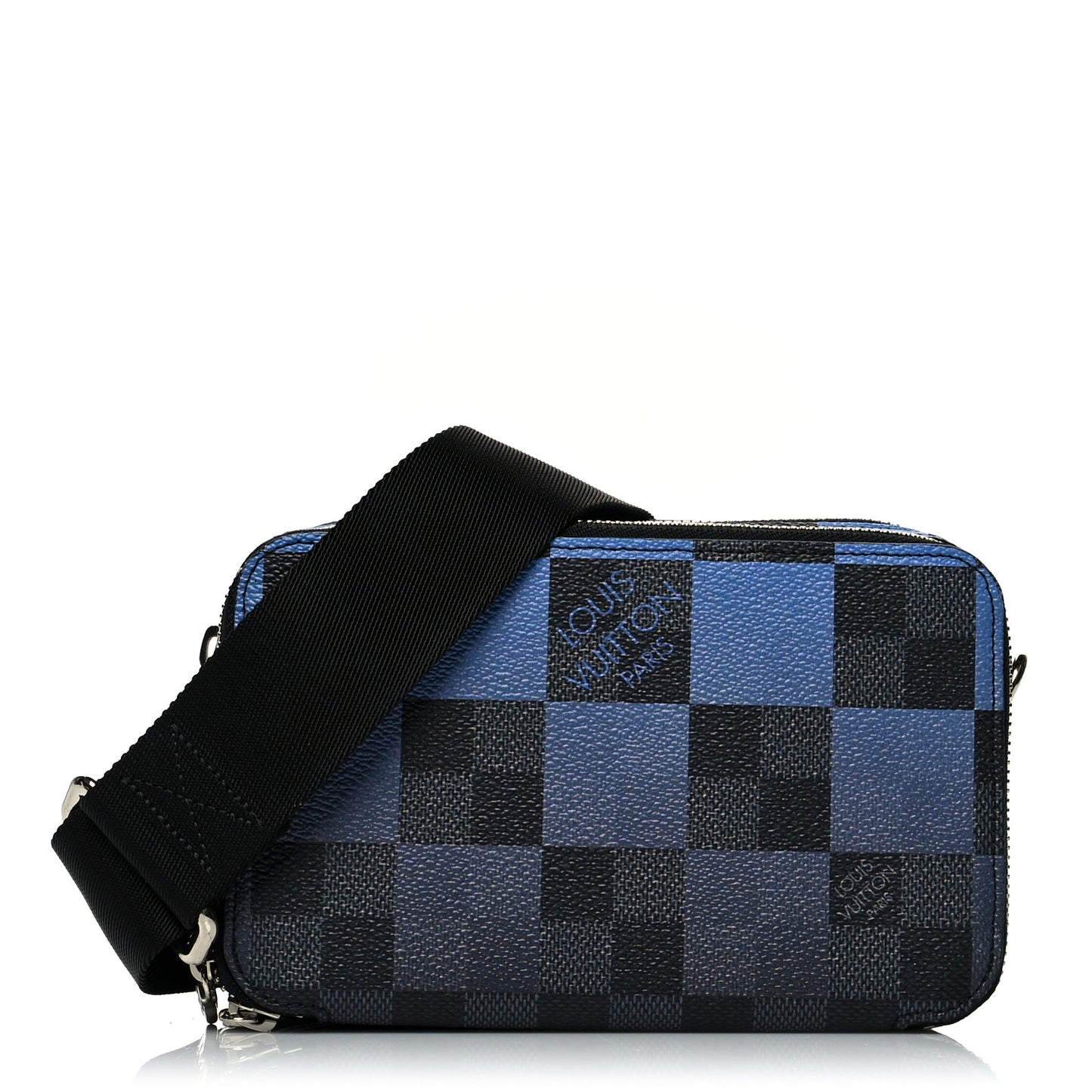 Giant Damier Graphite Alpha Wearable Wallet Navy