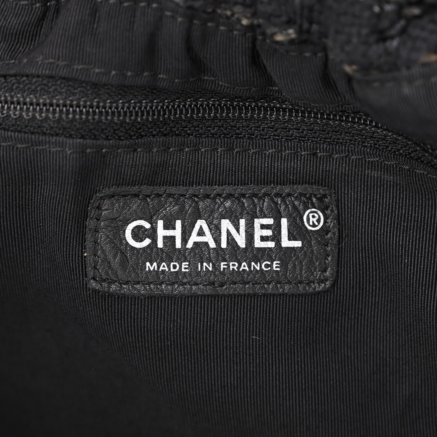 Chanel Tweed Boucle Knitting Bag Black 6 of 10