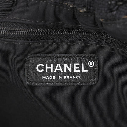 Chanel Tweed Boucle Knitting Bag Black 6 of 10