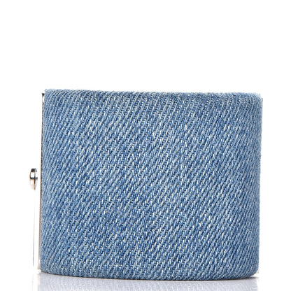 Chanel Denim CC Cuff Bracelet Blue 3 of 6