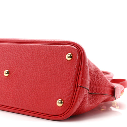 Hermes Taurillon Clemence Bolide 31 Rouge Vif 10 of 12