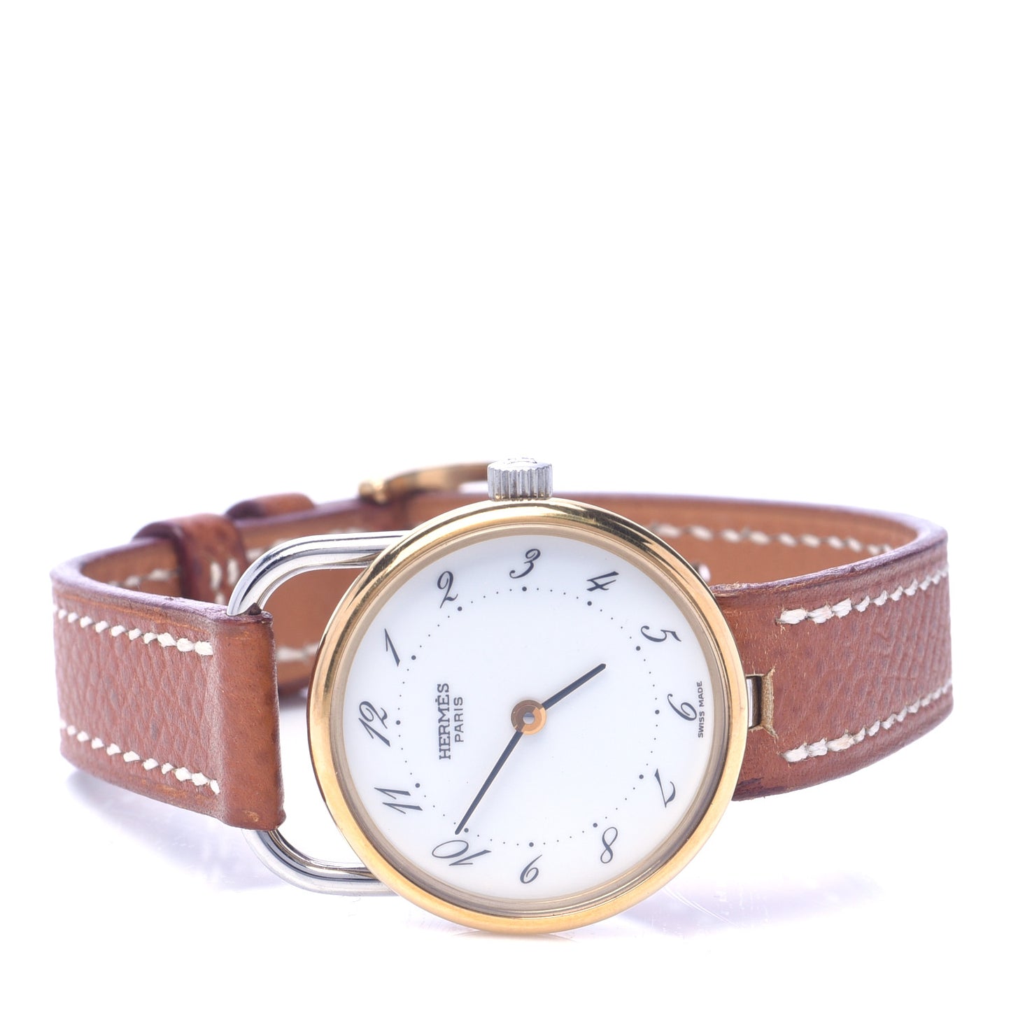 Stainless Steel Barenia 28mm Arceau Quartz Watch Fauve