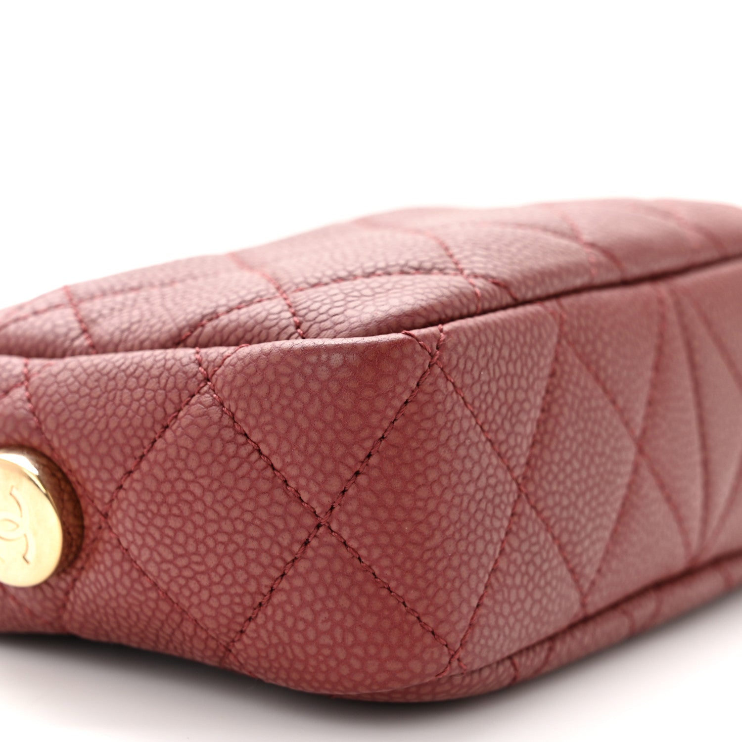 Chanel Caviar Quilted Mini Coco Tassel Camera Case Burgundy 9 of 10