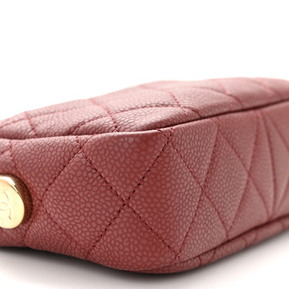 Chanel Caviar Quilted Mini Coco Tassel Camera Case Burgundy 9 of 10