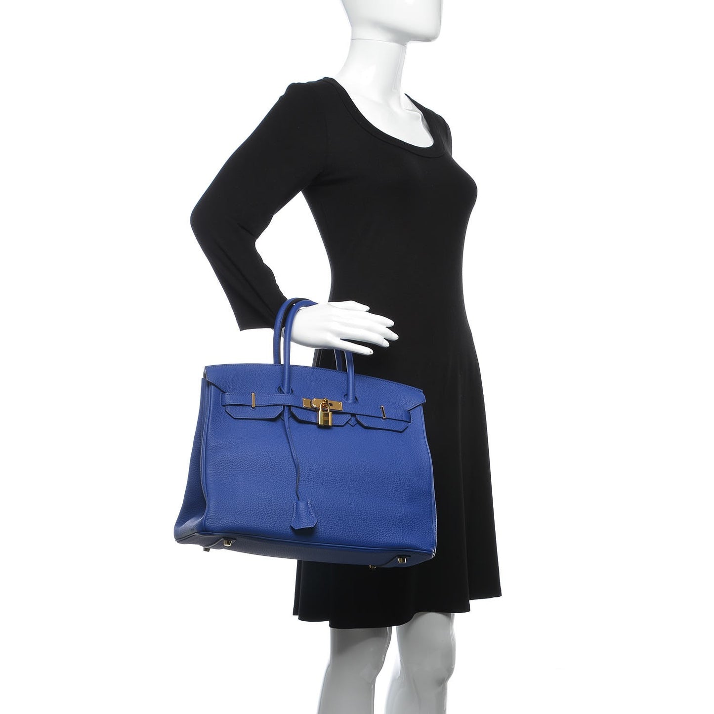 Togo Birkin 35 Bleu Electrique