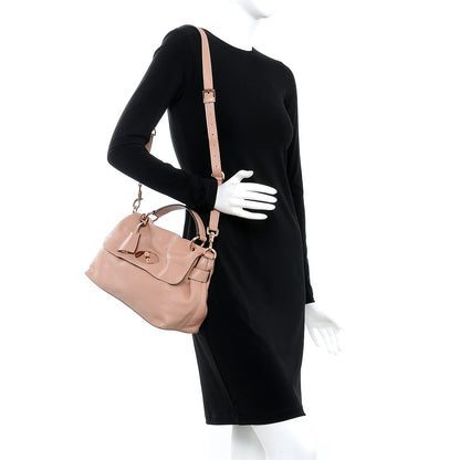 Mulberry Heavy Grain Calfskin Edie Crossbody Powder Beige 2 of 12