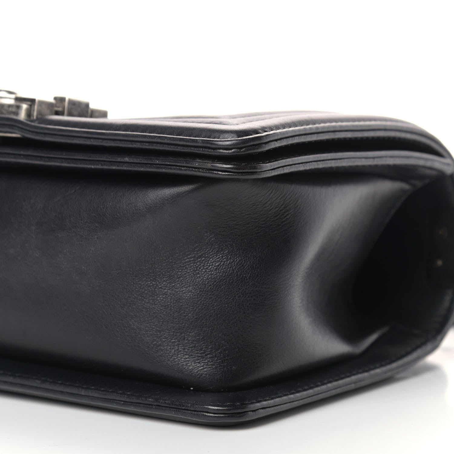 Chanel Calfskin Double Stitch Small Boy Flap Black 9 of 13