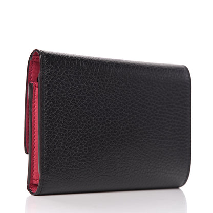 Louis Vuitton Taurillon Capucines Compact Wallet Black 3 of 7