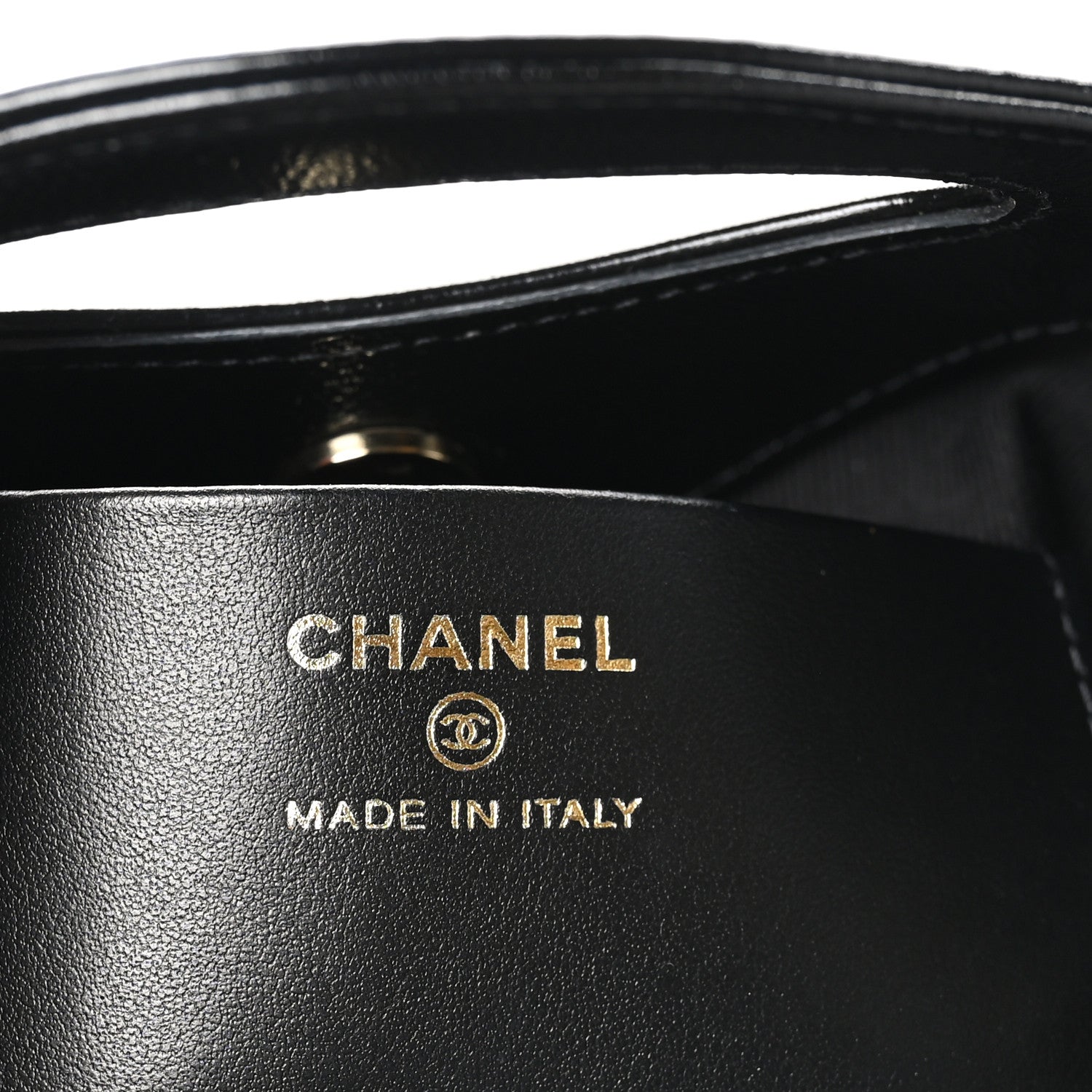Chanel Shiny Crumpled Calfskin Quilted Nano 31 Shopping Bag Black 6 of 12
