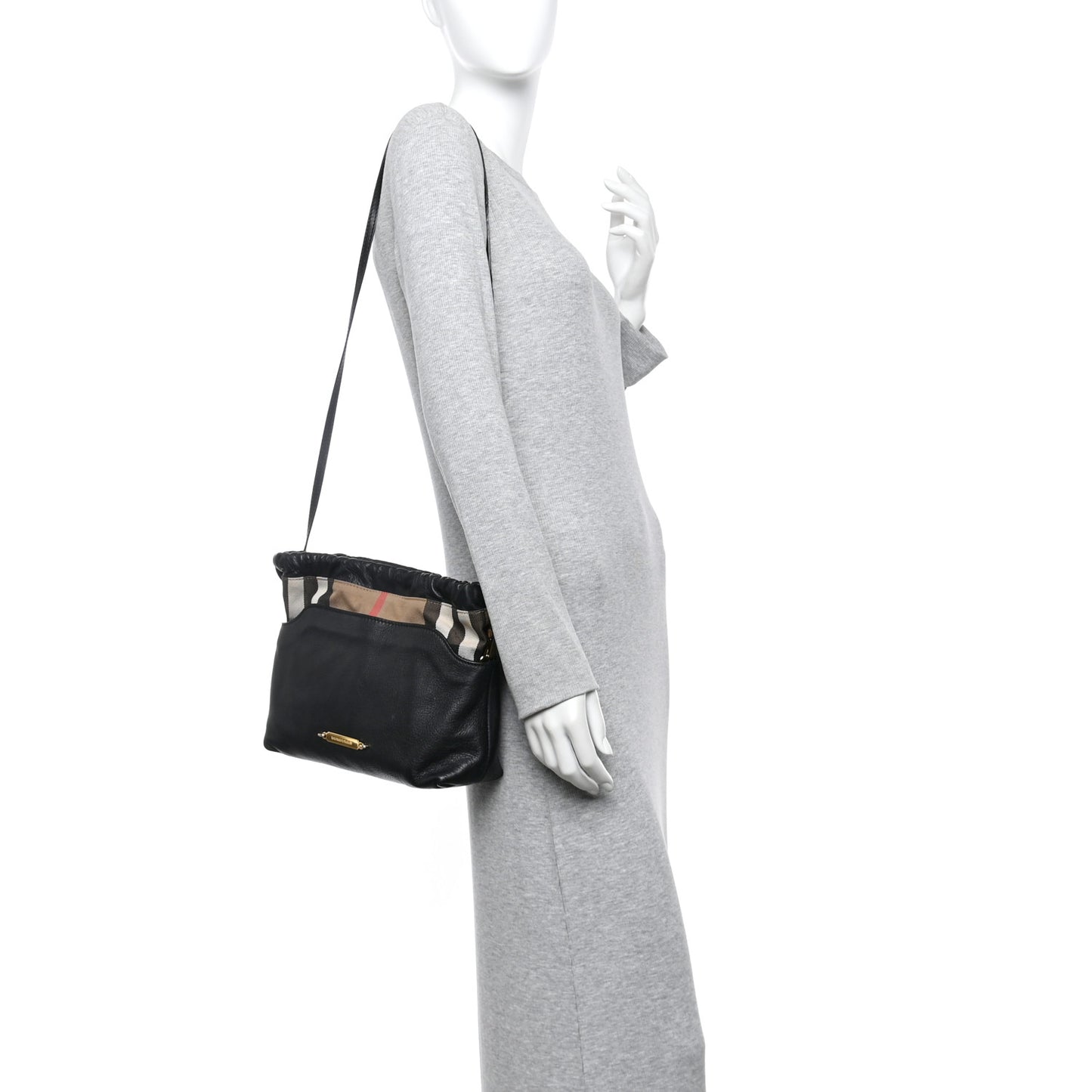 Calfskin House Check Little Crush Black