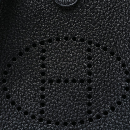 Hermes Taurillon Clemence Evelyne TPM Black 8 of 11