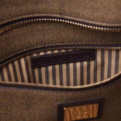 Fendi Zucca Spalmati Medium Roll Tote Tobacco Moro 10 of 15