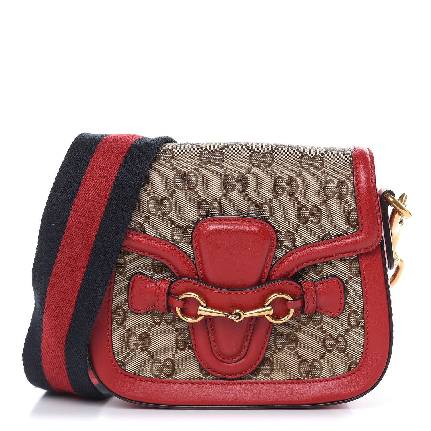 Gucci Monogram Ruinart Calfskin Small Lady Web Shoulder Bag Beige Ebony Hibiscus Red 1 of 13