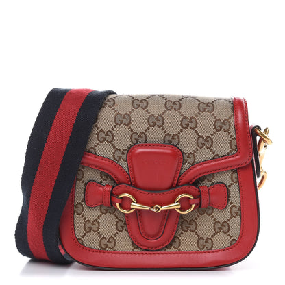 Gucci Monogram Ruinart Calfskin Small Lady Web Shoulder Bag Beige Ebony Hibiscus Red 1 of 13
