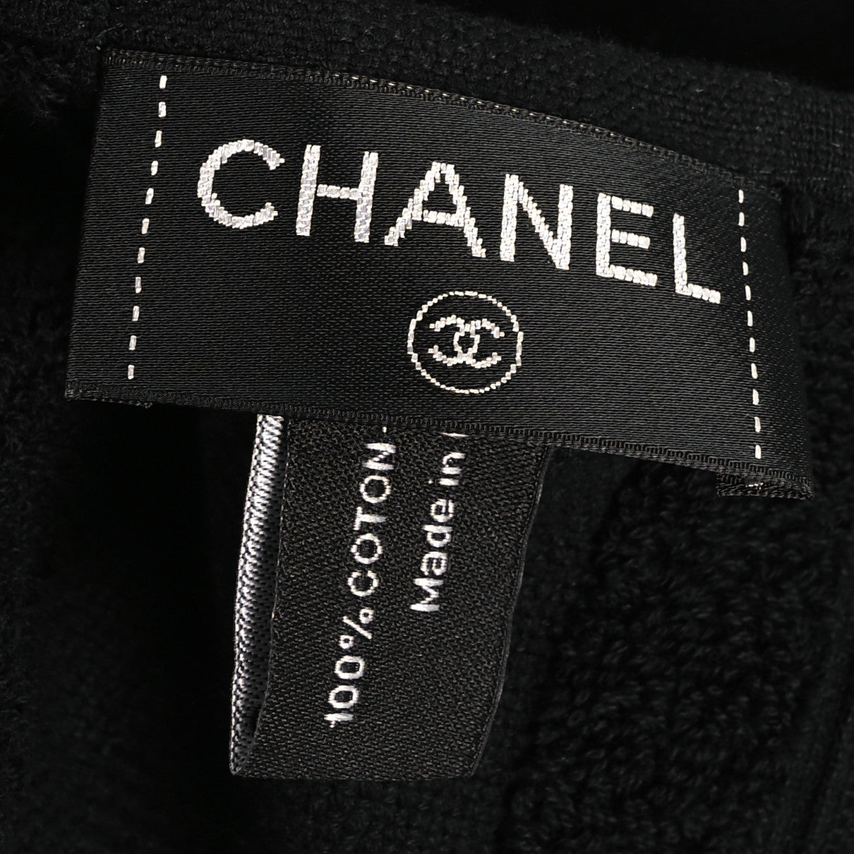 Chanel Terry Cotton CC Beach Towel Black 1805832 – FASHIONPHILE