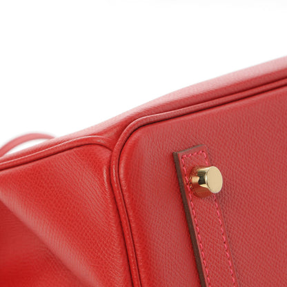 Hermes Epsom Birkin 30 Rouge Casaque 34 of 35