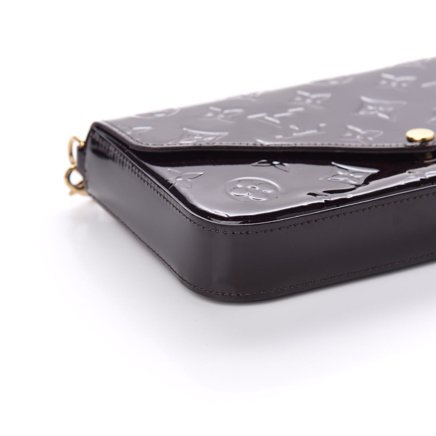 Vernis Pochette Felicie Chain Wallet Amarante