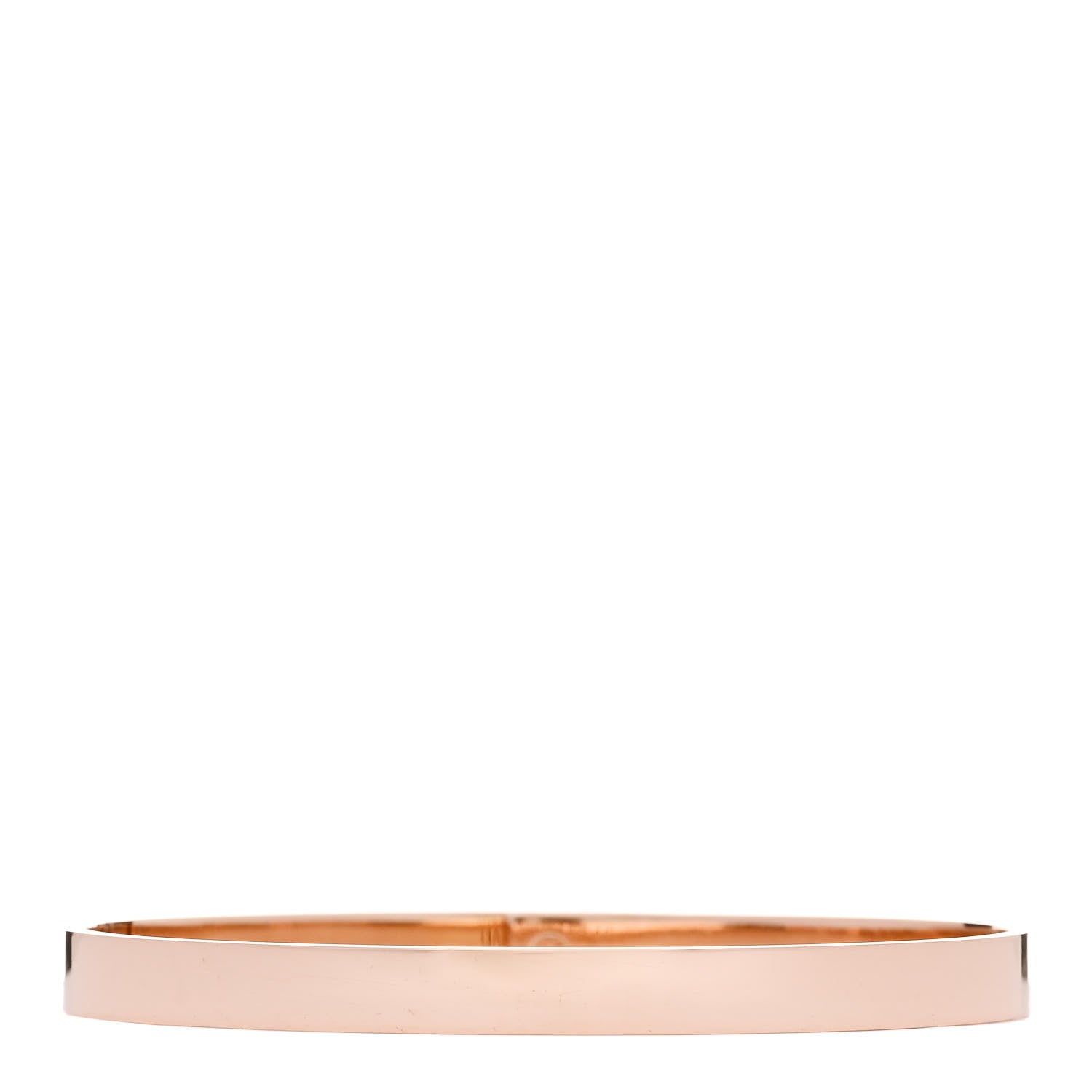 Hermes 18K Rose Gold Diamond PM Kelly Pave Bracelet LG 2 of 3