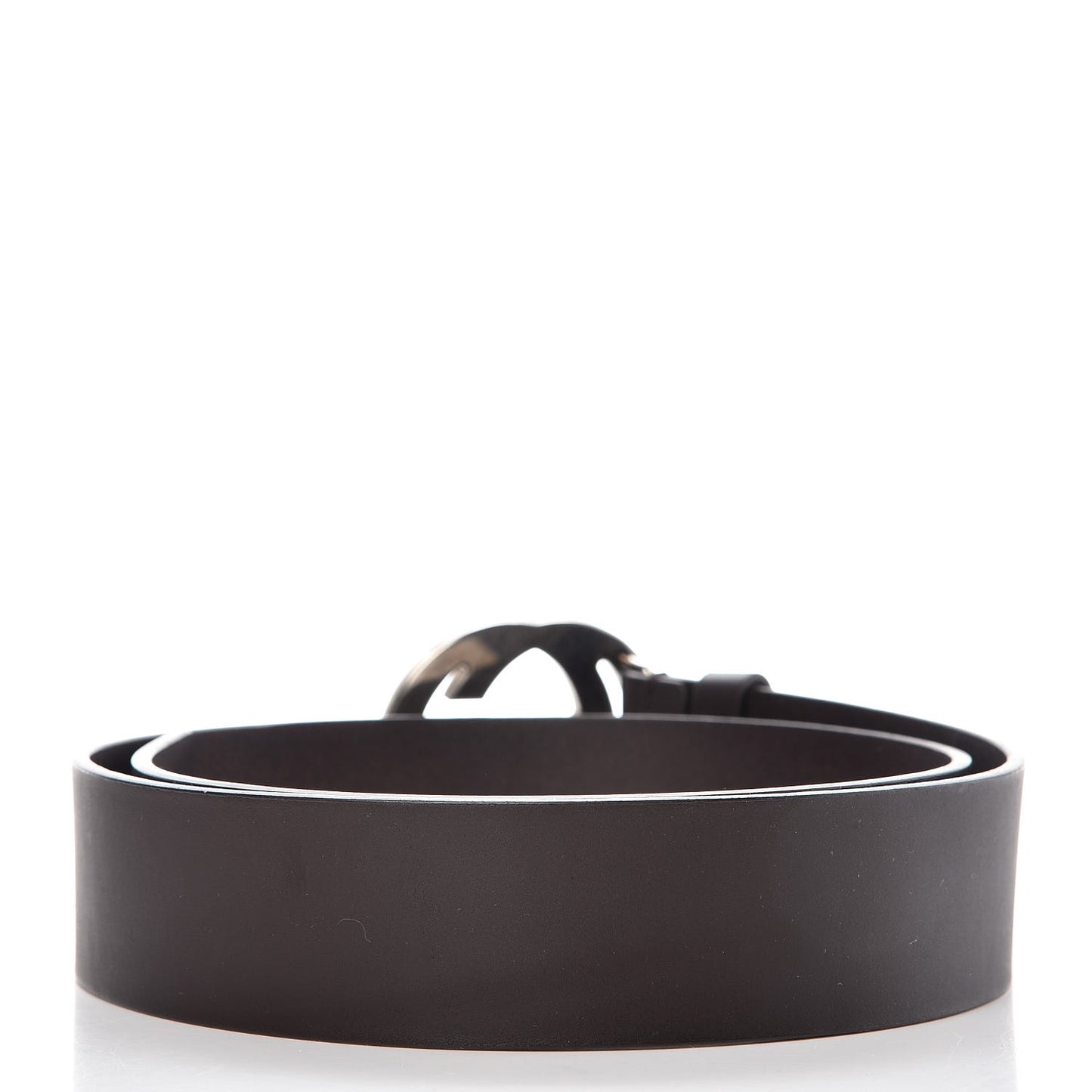Calfskin Studded Interlocking G Belt 85 34 Dark Brown