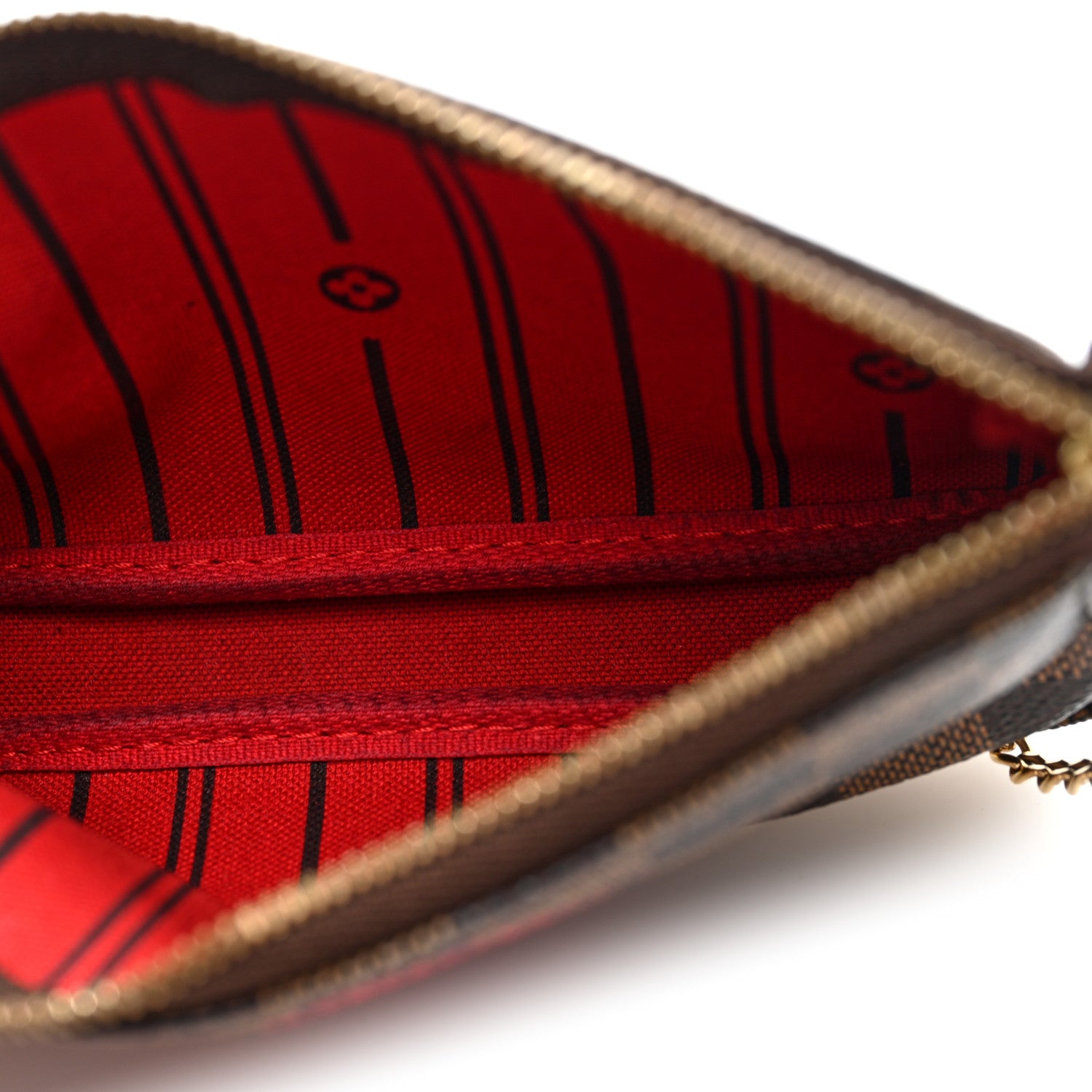 Louis Vuitton Damier Ebene Complice Trunks and Bags Mini Pochette Accessories Red 4 of 8