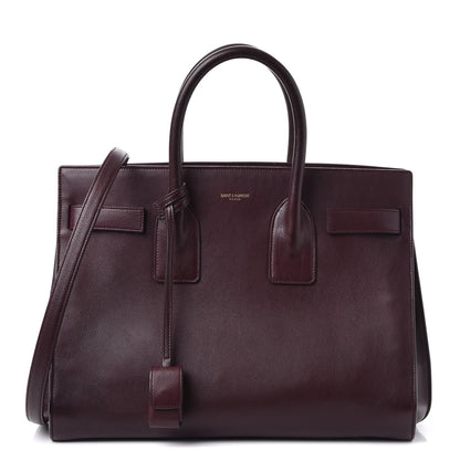 Saint Laurent Calfskin Small Sac De Jour Amarena 1 of 8