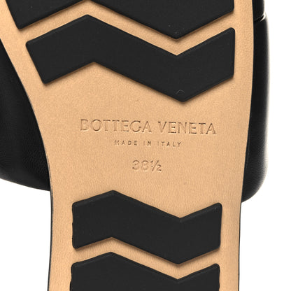 Bottega Veneta Nappa Maxi Intrecciato Patch Flat Mules 38.5 Black 6 of 7