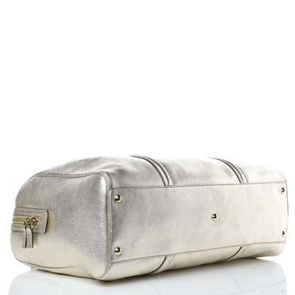 Gucci Metallic Calfskin Large Britt Boston Gold 4 of 15