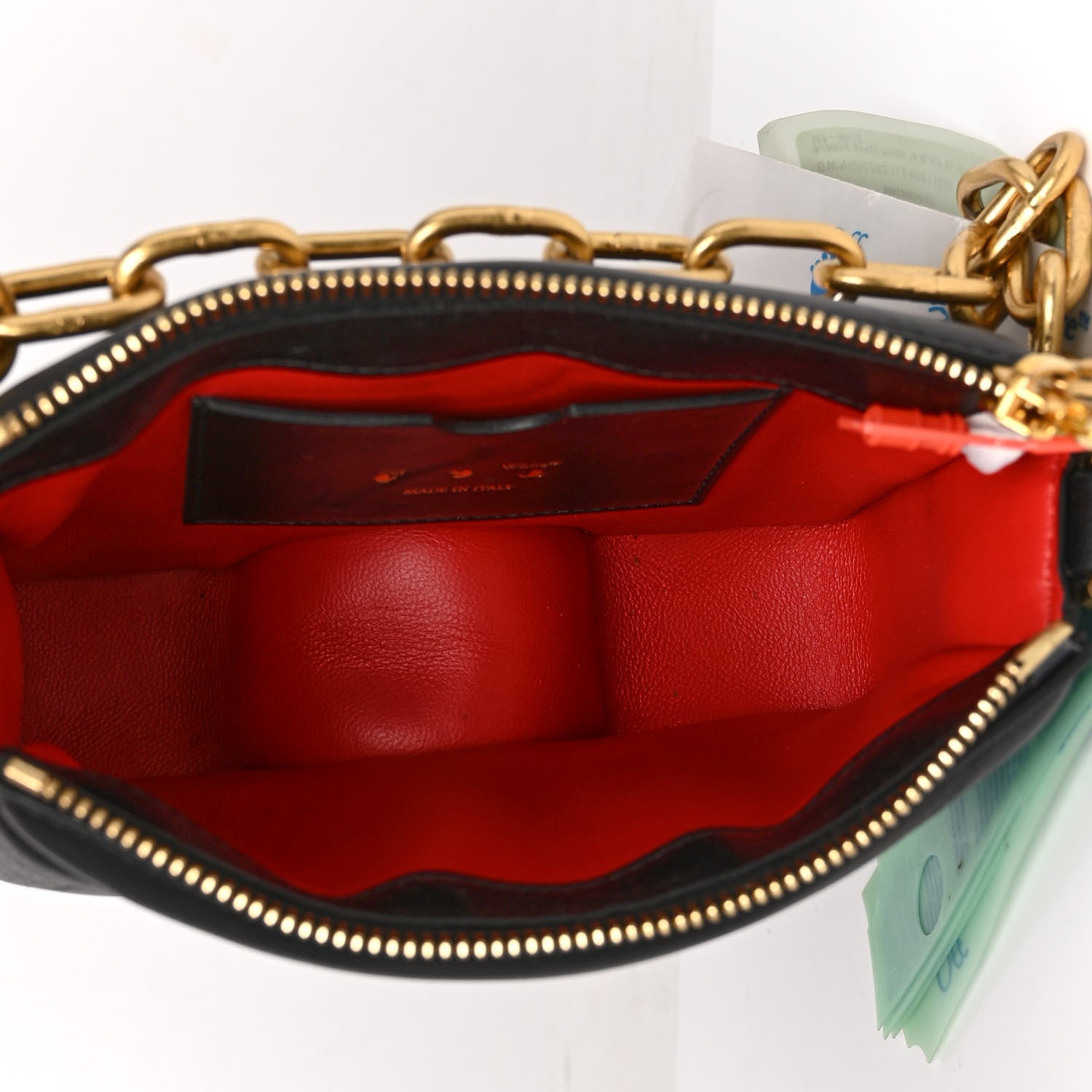 Off-White OFF WHITE Calfskin Burrow 22 Chain Bag Black 5 of 11