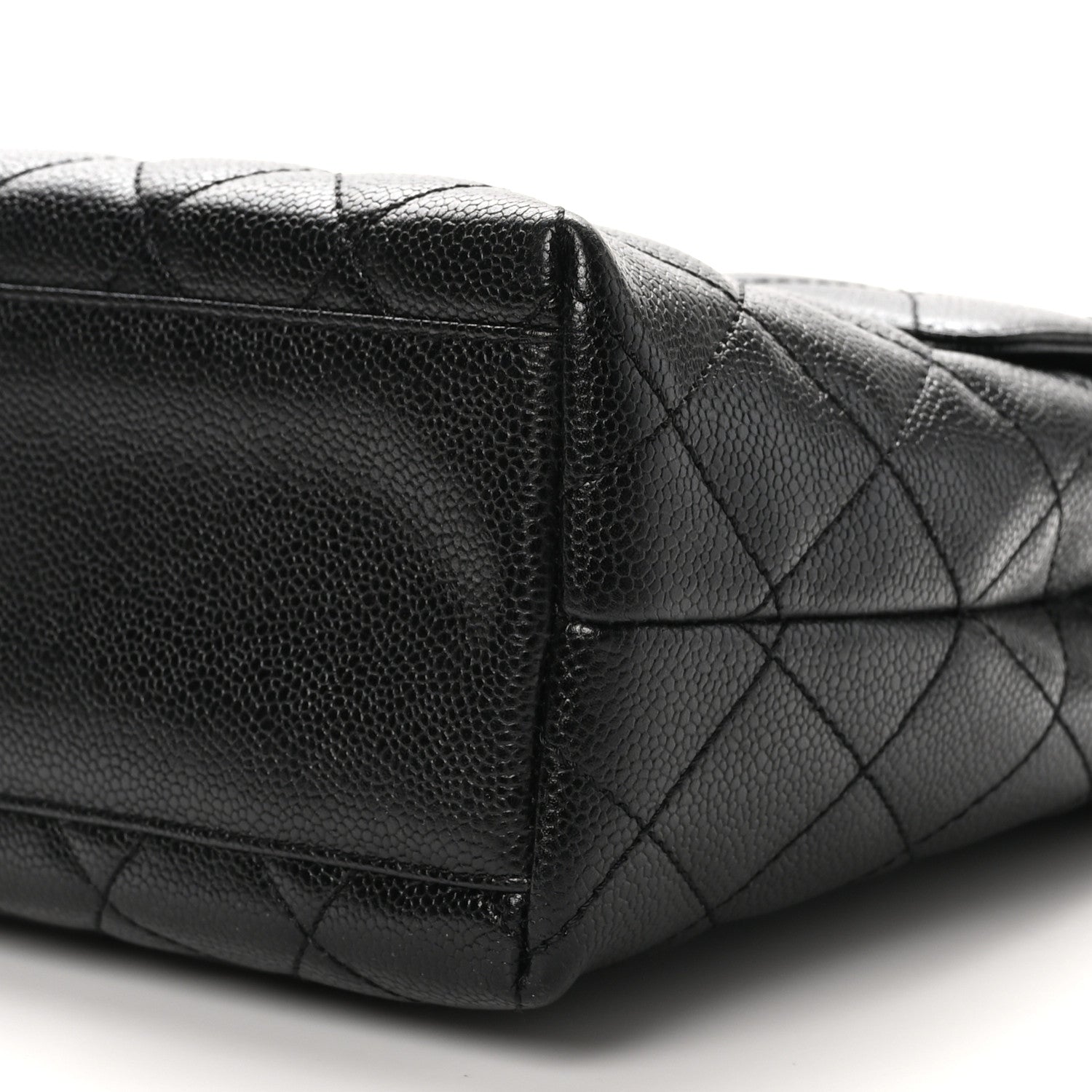 Chanel Caviar Quilted Jumbo Kelly Flap Black 9 of 9