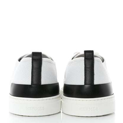 Hermes Calfskin Deep Sneakers 44 White Multicolor 9 of 10