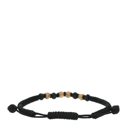 David Yurman 18K Yellow Gold Black Onyx Nylon Fortune Woven Bracelet Black 2 of 3
