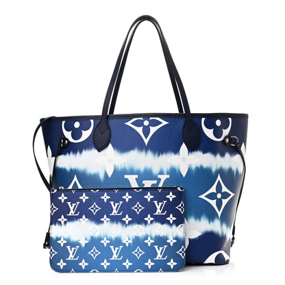 Louis Vuitton Monogram Escale Neverfull MM Blue 1 of 11