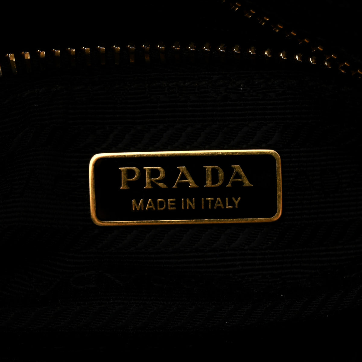 Prada Glossy Calfskin Triangle Medium Bonnie Shoulder Bag Black 6 of 15