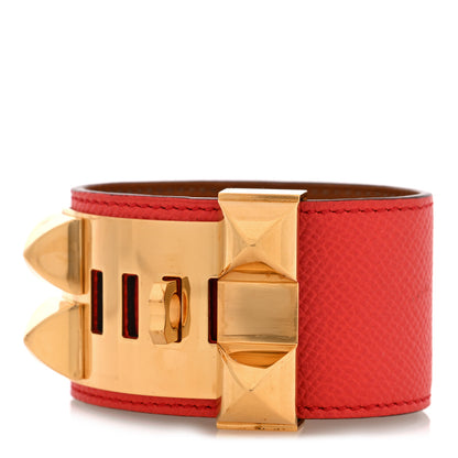 Hermes Epsom Collier De Chien CDC Bracelet S Rose Jaipur 3 of 5