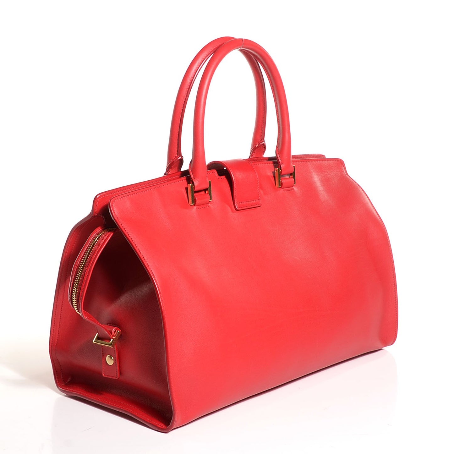 Calfskin Medium Classic Y Cabas Red