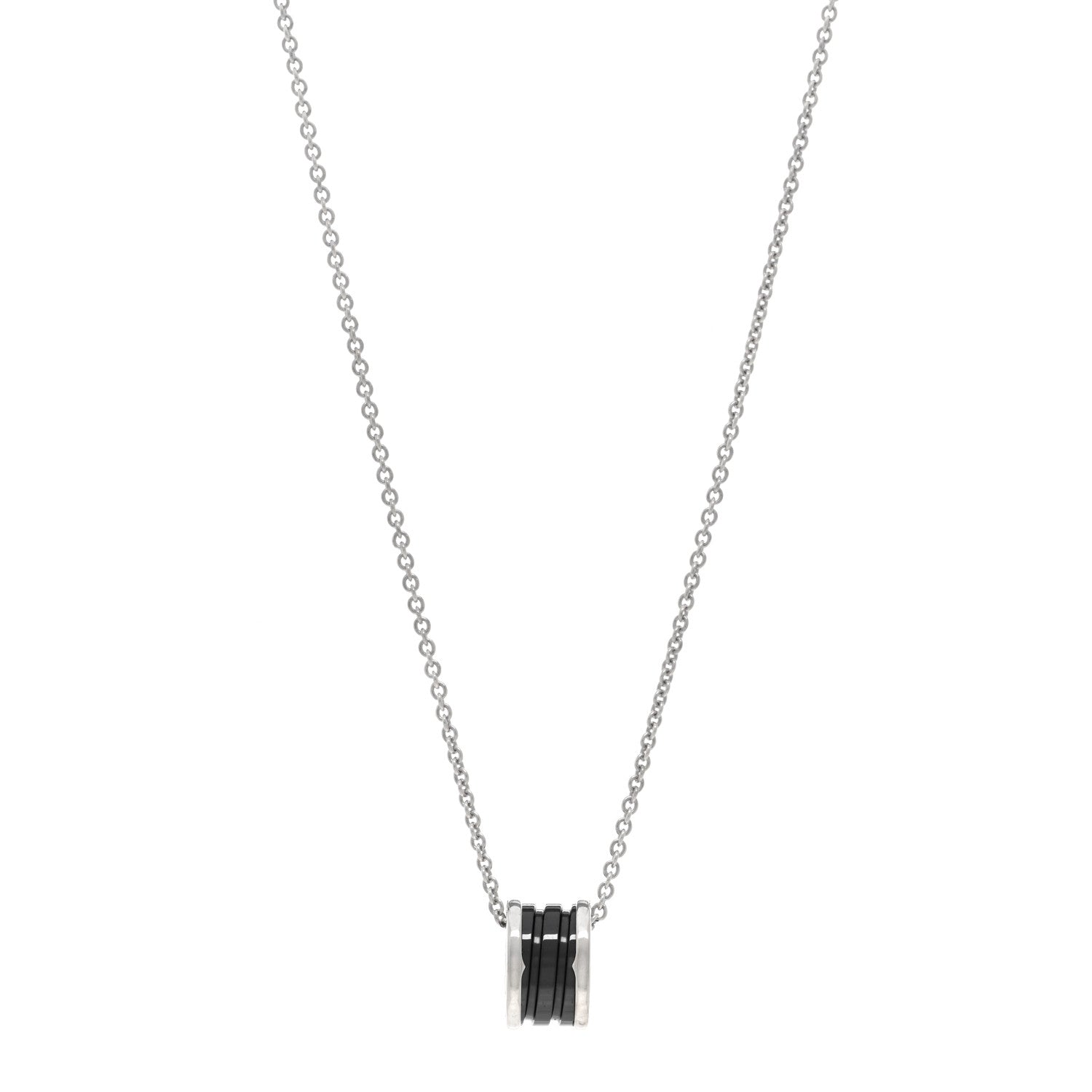 Bulgari Sterling Silver Ceramic Save The Children Pendant Necklace 1 of 4