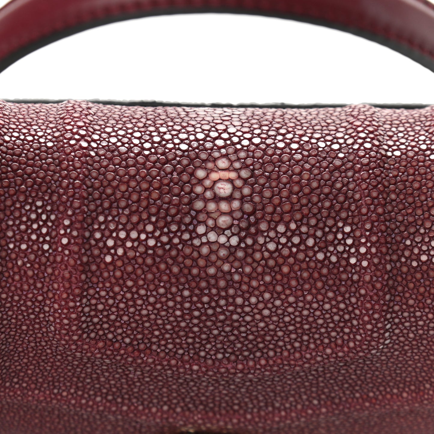 Calfskin Galuchat Serpenti Forever Crossbody Plum