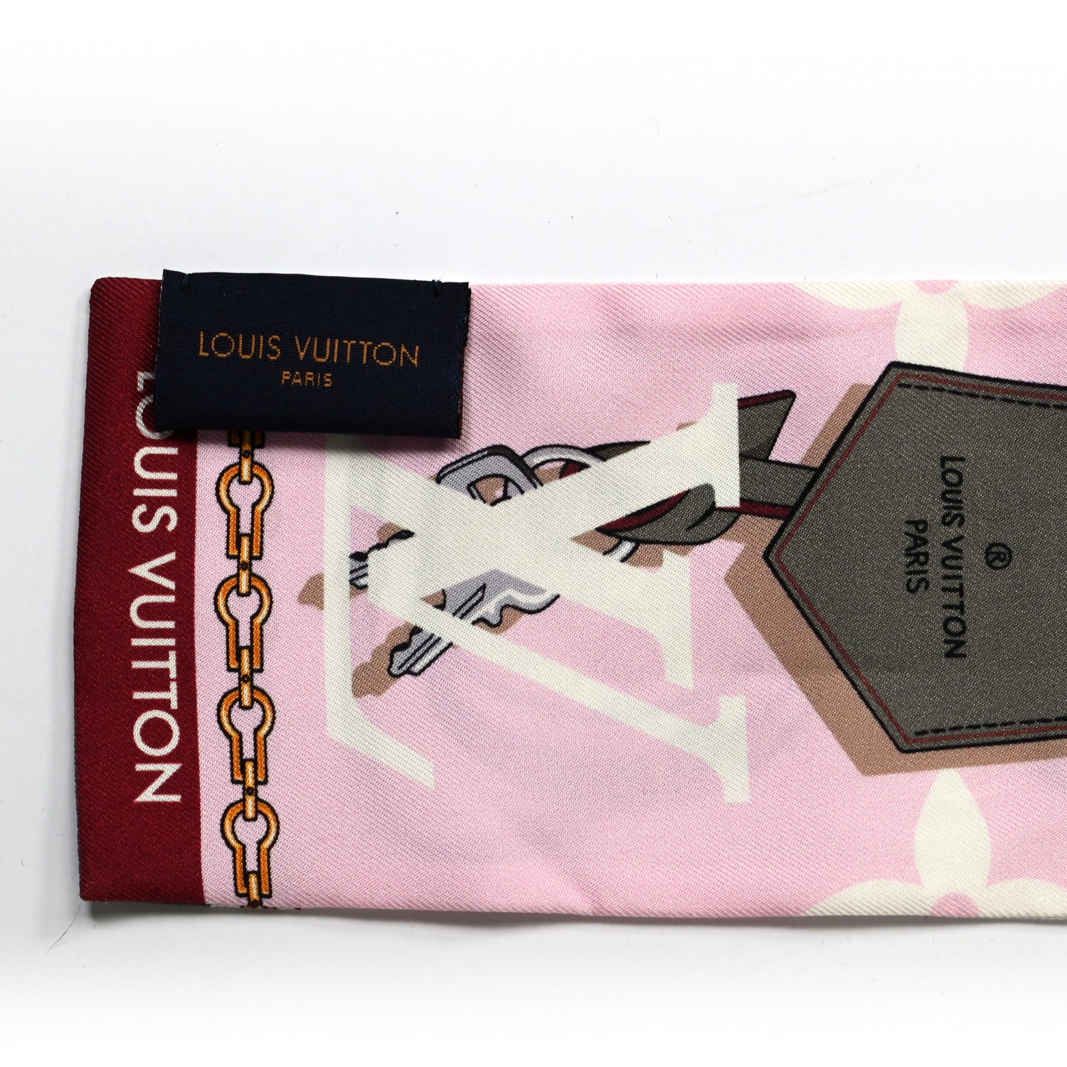 Louis Vuitton Silk Monogram Tribute To Bandeau Pink 3 of 3