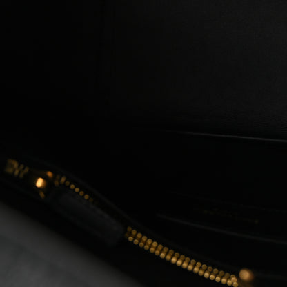 Saint Laurent Smooth Calfskin Small Le 5 A 7 Soft Hobo Black 5 of 10