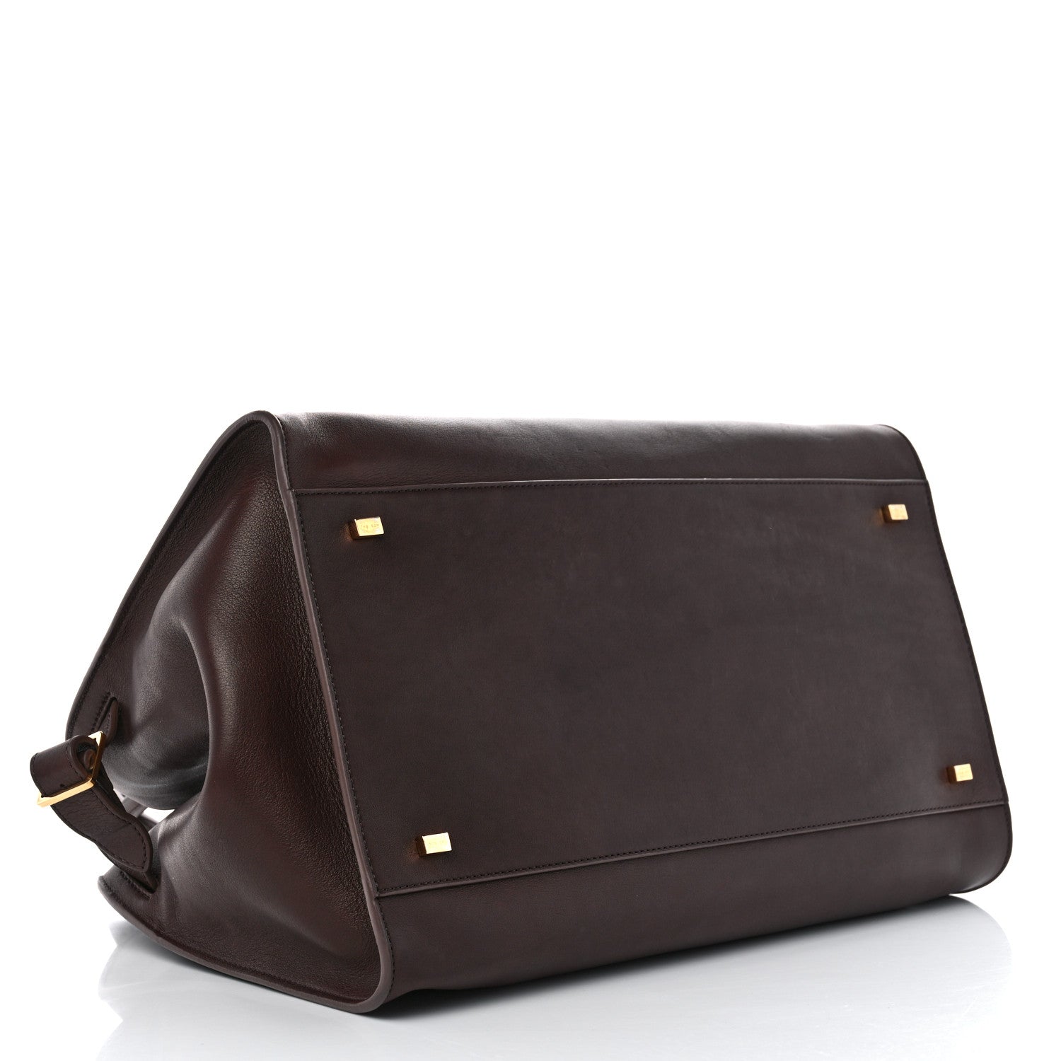 The Row Polished Saddle Calfskin Soft Margaux 15 New Burgundy 4 of 12