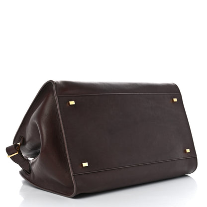 The Row Polished Saddle Calfskin Soft Margaux 15 New Burgundy 4 of 12
