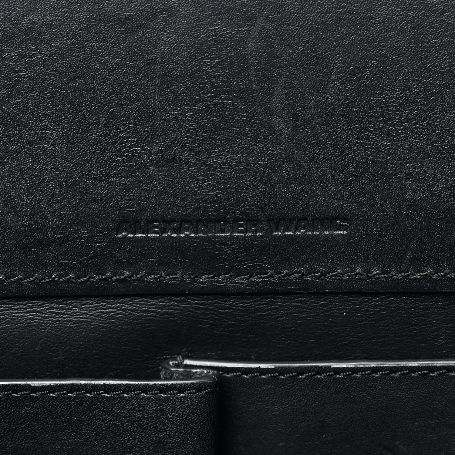Alexander Wang Pebbled Calfskin Large Prisma Skeletal Tote Black Rose Gold Hardware 8 of 16