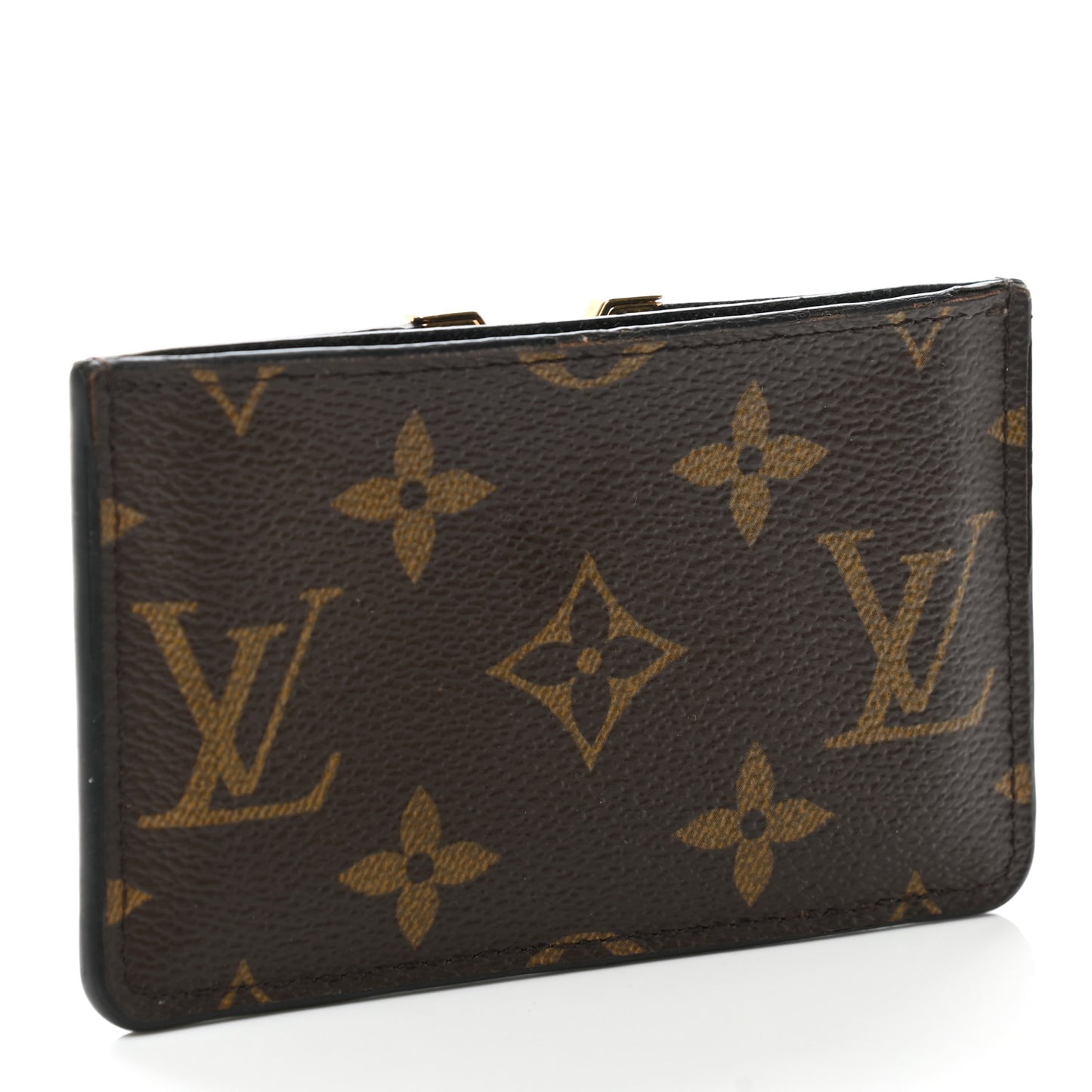 Monogram Calfskin Kimono Card Holder Black