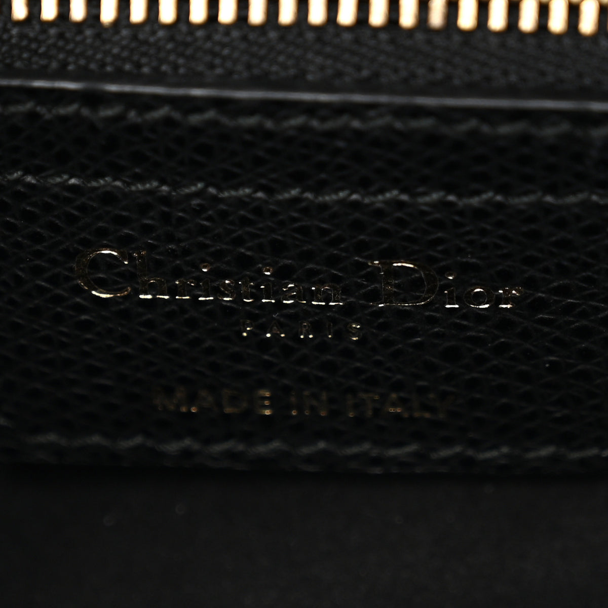 Grained Calfskin Saddle Bag Black