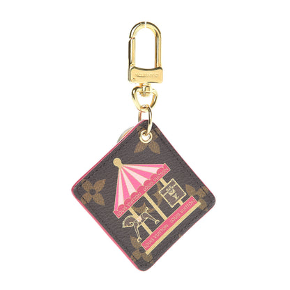 Louis Vuitton Monogram Illustre Carousel Bag Charm Key Ring Pink 1 of 3