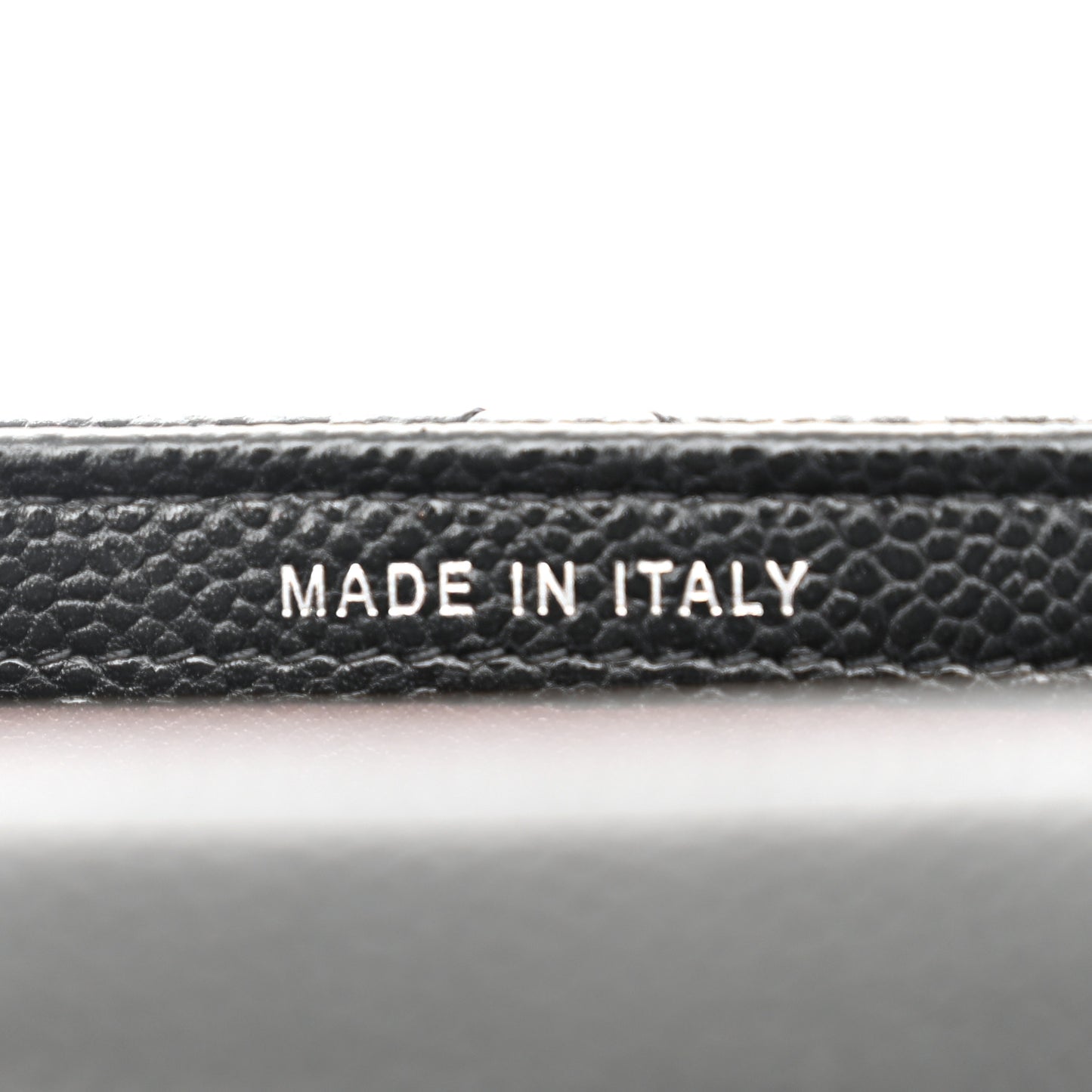 Caviar Quilted Classic Phone Holder Black